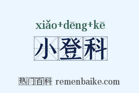 小登科是什么意思的图片